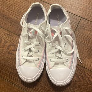 Juniors Converse All Star Low Top Friendship Bracelet Shoes
